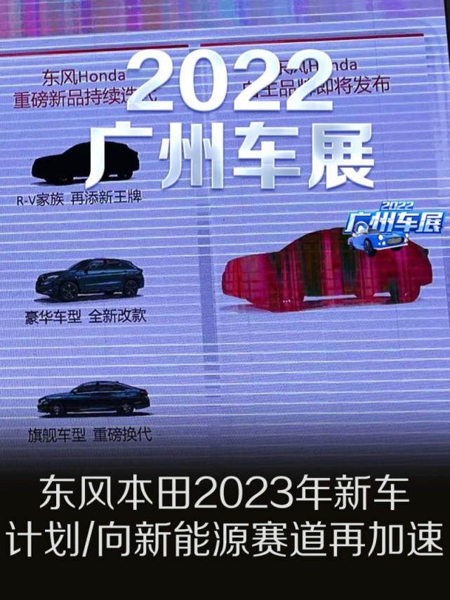 2022广州车展：东风本田2023年新车计划/向新能源赛道再加速