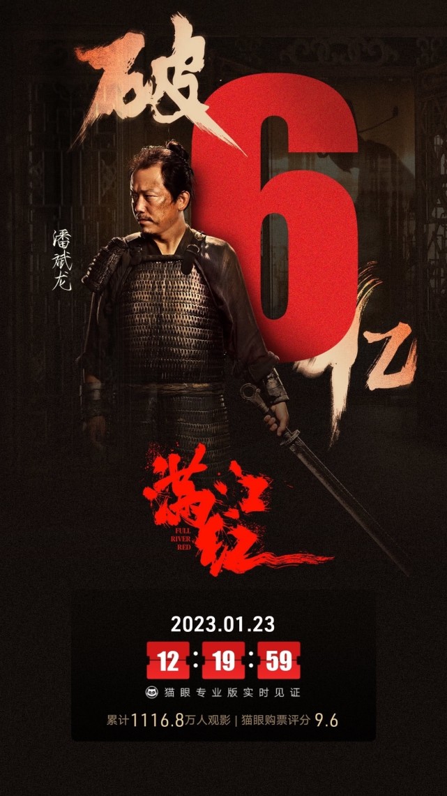 电影《满江红》 上映2天，总票房破6亿